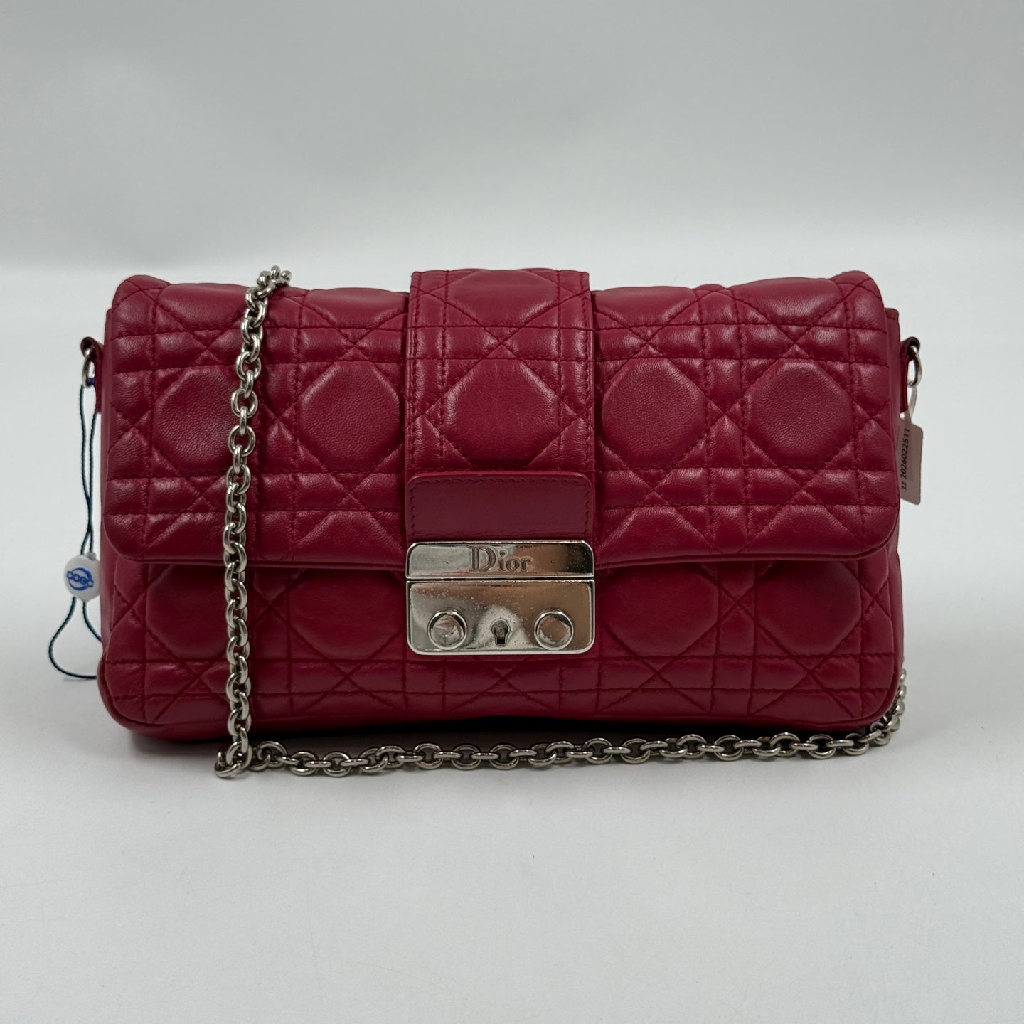 Dior Miss Dior Promenade Pouch Cannage Red Lambskin