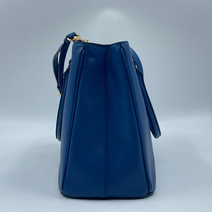 Prada Large Galleria Bag In Saffiano Lux Leather Bluette (Royal Blue)