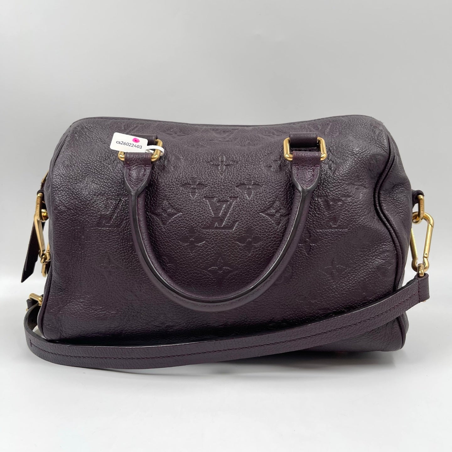 Louis Vuitton Monogram Empreinte Speedy Bandouliere 25 In Aube