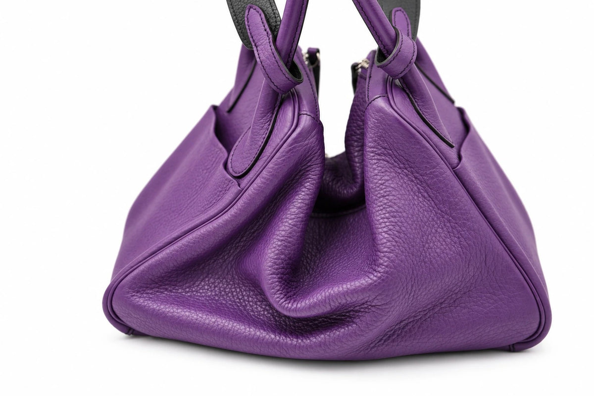 Hermès Clemence Leather Toolbox 20 Purple GHW