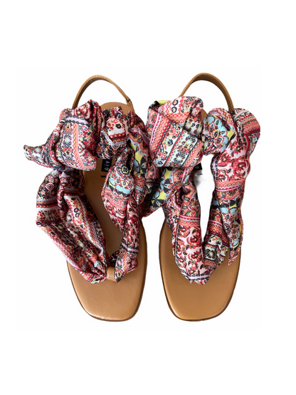 ALICE AND OLIVIA Printed Wrap Sandals