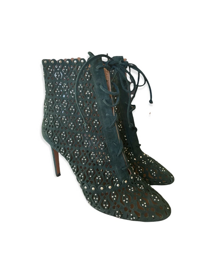 ALAIA Green BOOTS.