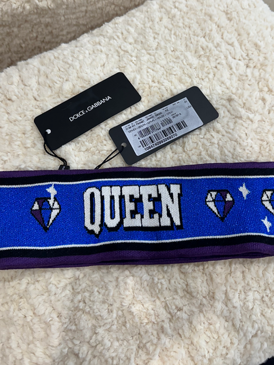 Authentic DOLCE & GABBANA DG QUEEN Headband