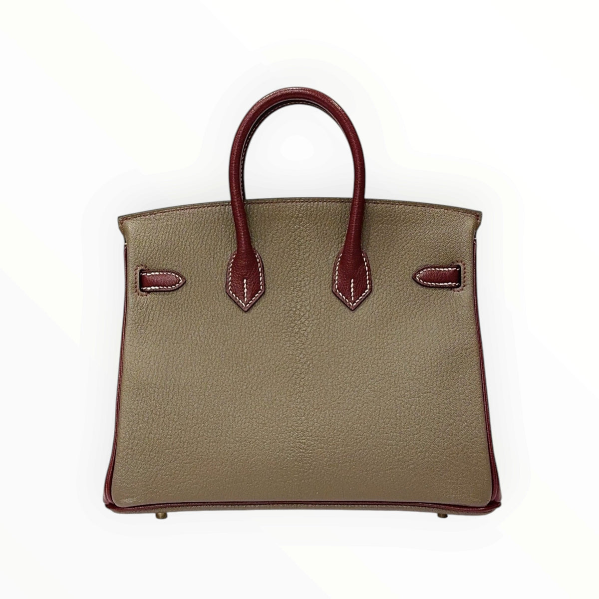 Hermès Birkin 25 HSS Etoupe, Rouge H, Chèvre leather, GHW, Y stamp