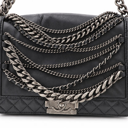 Chanel Paris Dallas Medium Lambskin Enchained Boy Flap