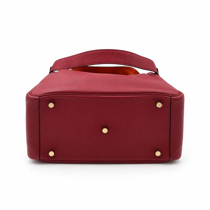 Hermès Leather Lindy 30 Bag Burgundy SHW