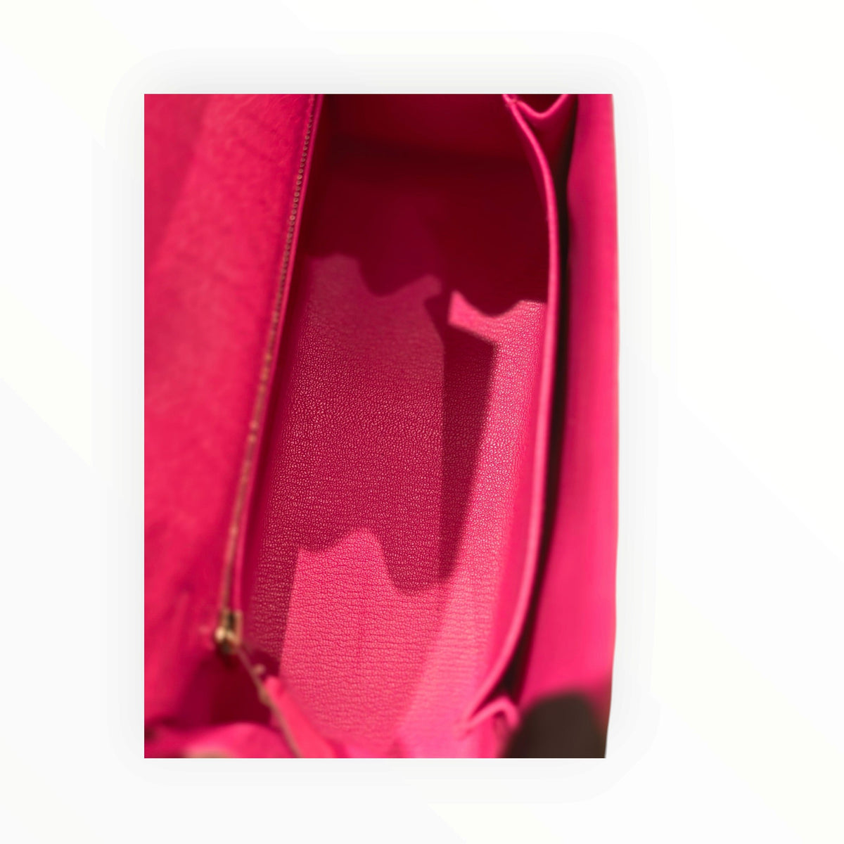 Hermès Kelly 25 Ostrich Leather, E5 Candy Pink, Silver Hardware, D Stamp