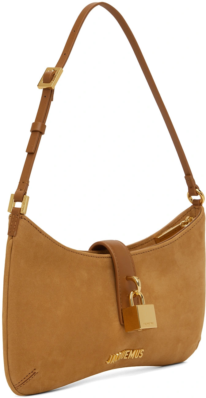 JACQUEMUS Tan Le Raphia 'Le Bisou Cadenas' Bag