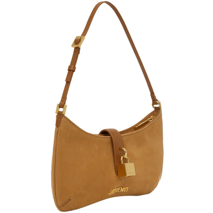 JACQUEMUS Tan Le Raphia 'Le Bisou Cadenas' Bag