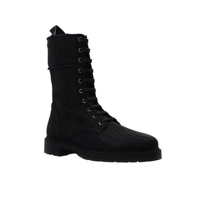 FENDI BLACK ANKLE BOOTS WITH LOGO