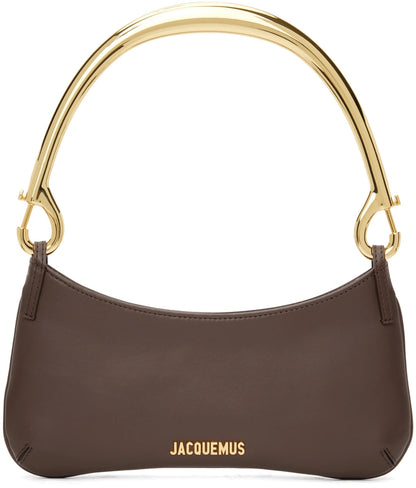 JACQUEMUS Brown Le Raphia 'Le Bisou Mousqueton' Bag