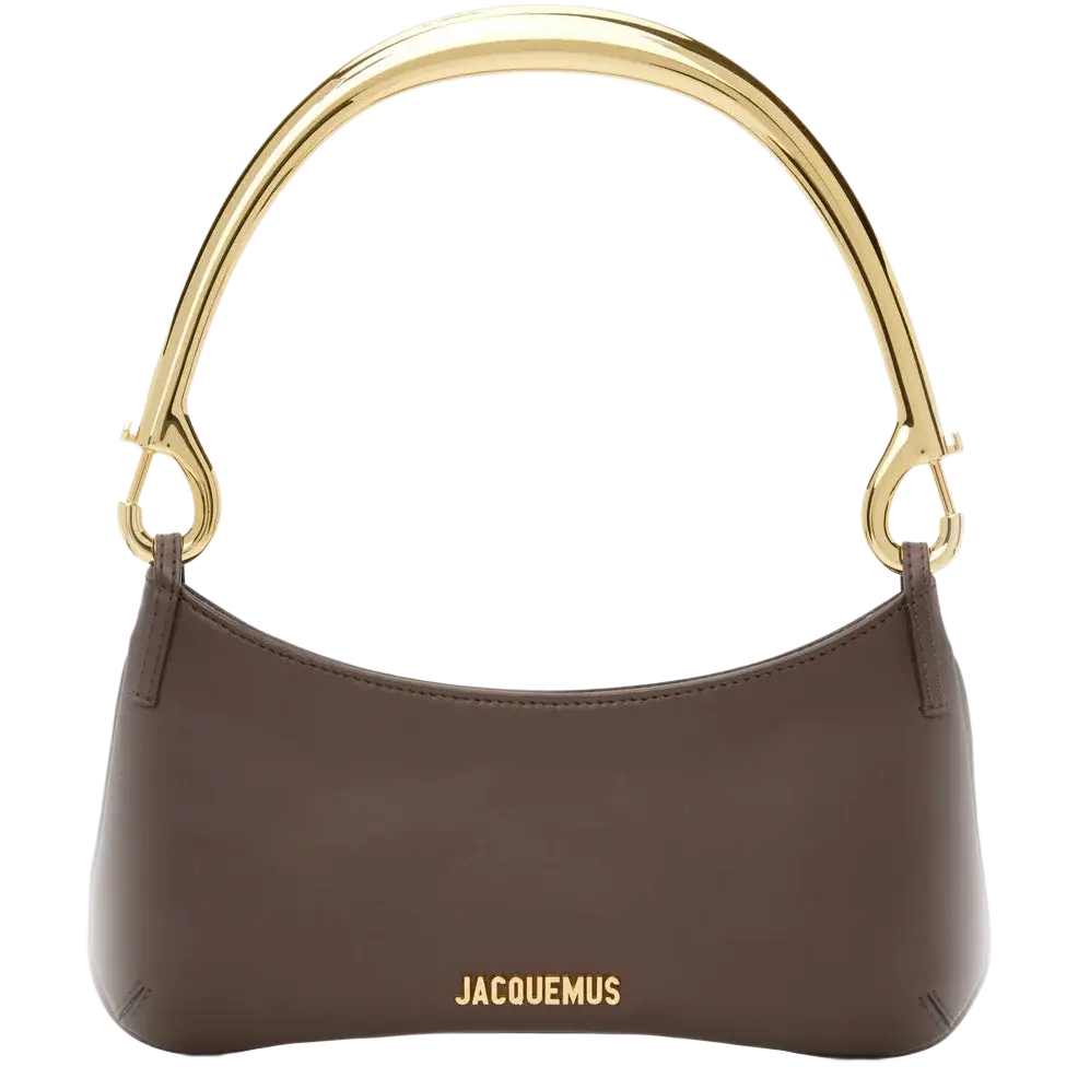 JACQUEMUS Brown Le Raphia 'Le Bisou Mousqueton' Bag