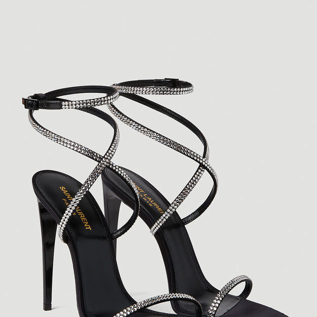 SAINT LAURENT Georgia Sandals In Black