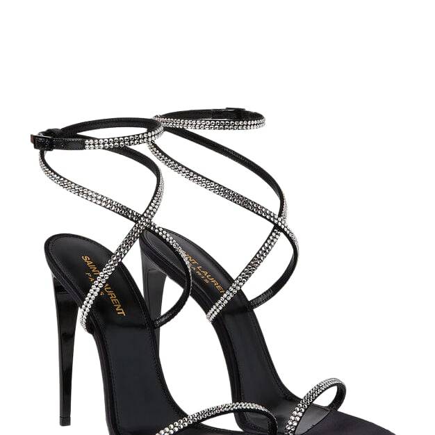 SAINT LAURENT Georgia Sandals In Black