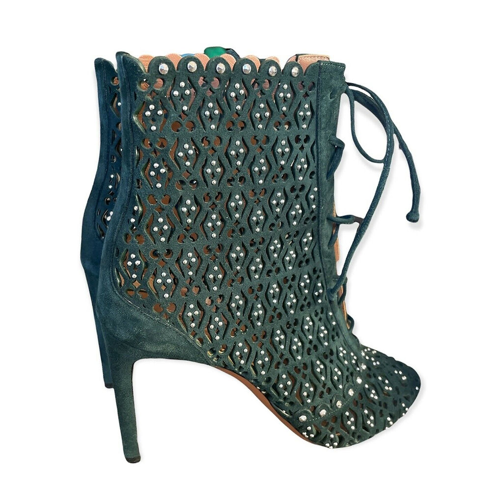 ALAIA Green BOOTS.