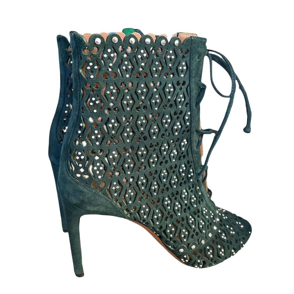ALAIA Green BOOTS.