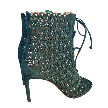 ALAIA Green BOOTS.