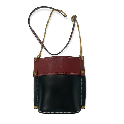 CHLOE Shiny Calfskin Goatskin Bucket Bag