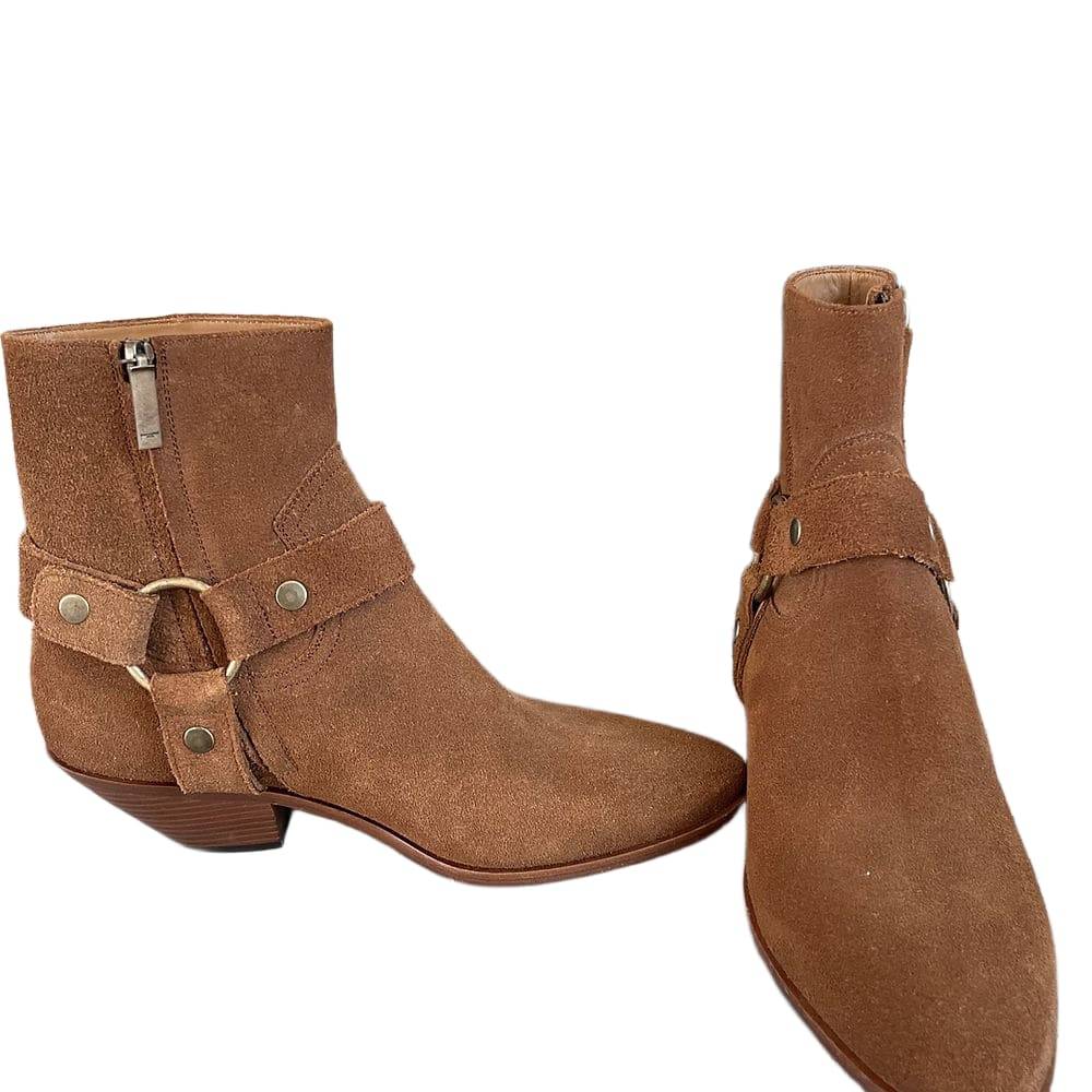 SAINT LAURENT West Harness Boots
