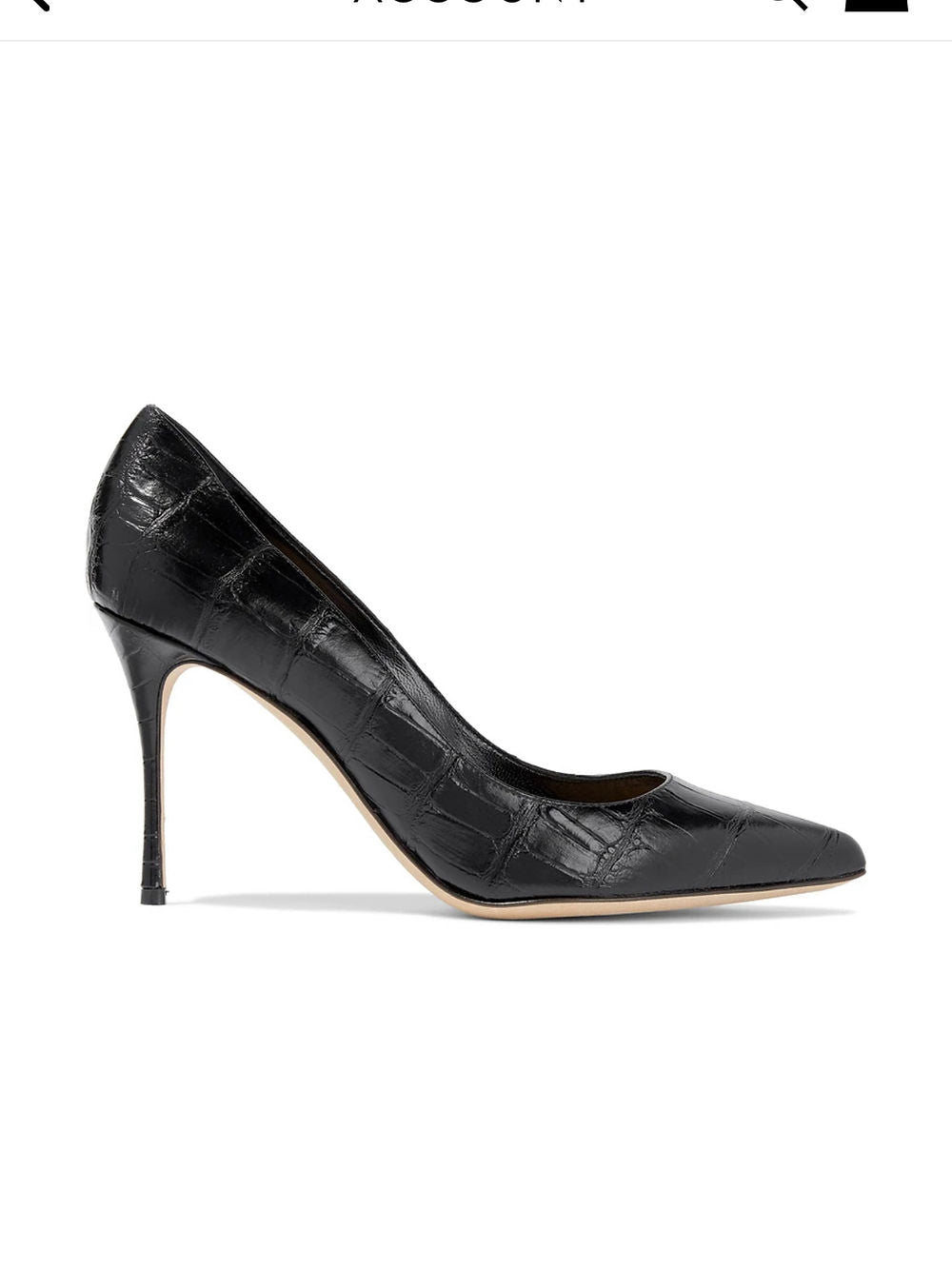 SERGIO ROSSI leather pumps