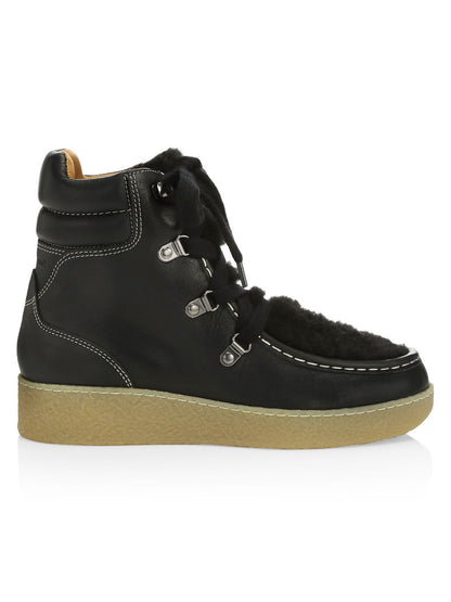 Isabel Marant Alpica Leather Hiking Boots