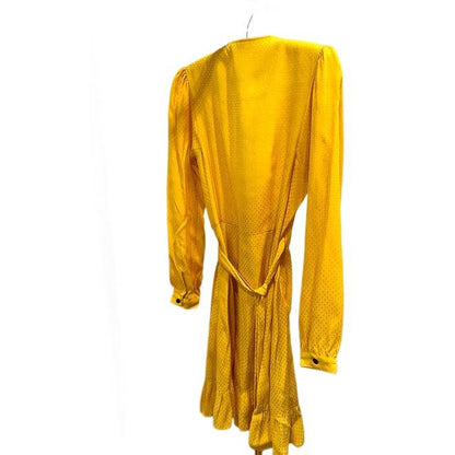 MAJE Women's Yellow Wrap Dress