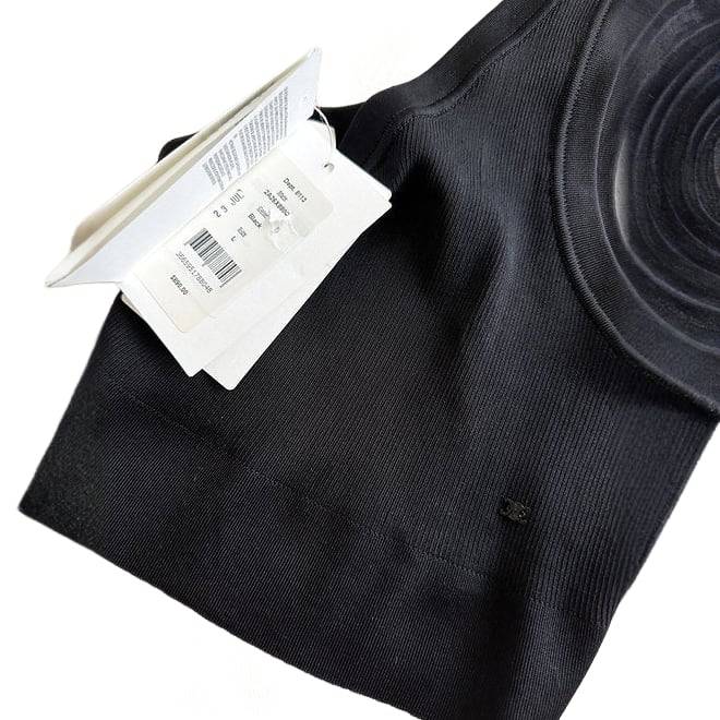 CELINE Silk crop top with underwire