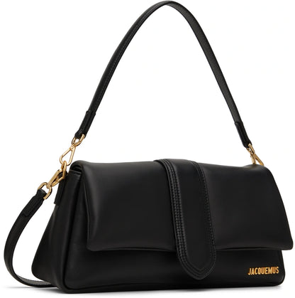 JACQUEMUS Black Le Raphia 'Le Bambimou' Bag