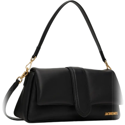 JACQUEMUS Black Le Raphia 'Le Bambimou' Bag