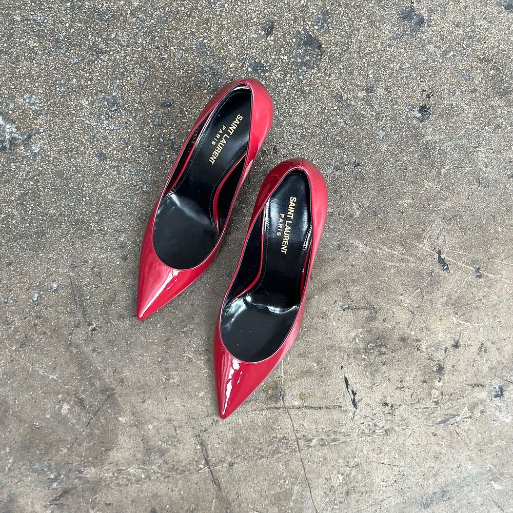 Saint Laurent Red Stiletto Pumps