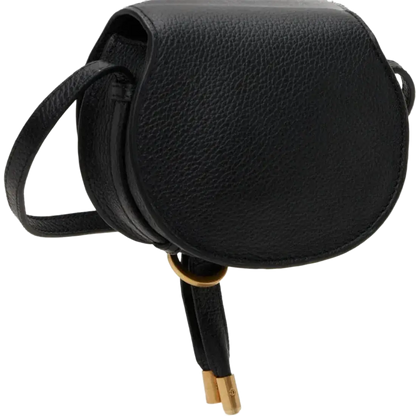 CHLOÉ Black Nano Marcie Saddle Bag