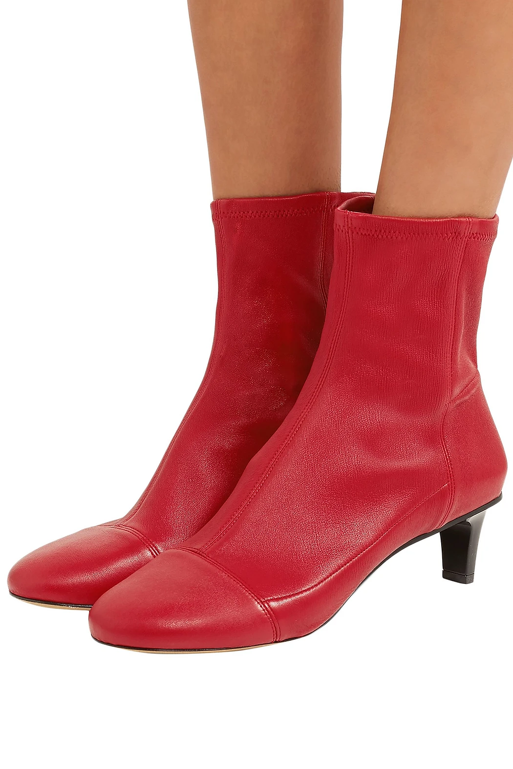 ISABEL MARANT Daevel Stretch-Leather Sock Boots