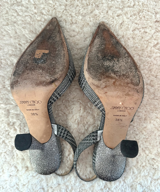 JIMMY CHOO Prince Of Stars Glitter heels