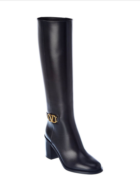 Valentino 75 Leather Boots