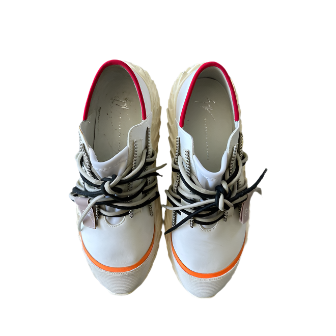 GIUSEPPE ZANOTTI White Leather Sneakers