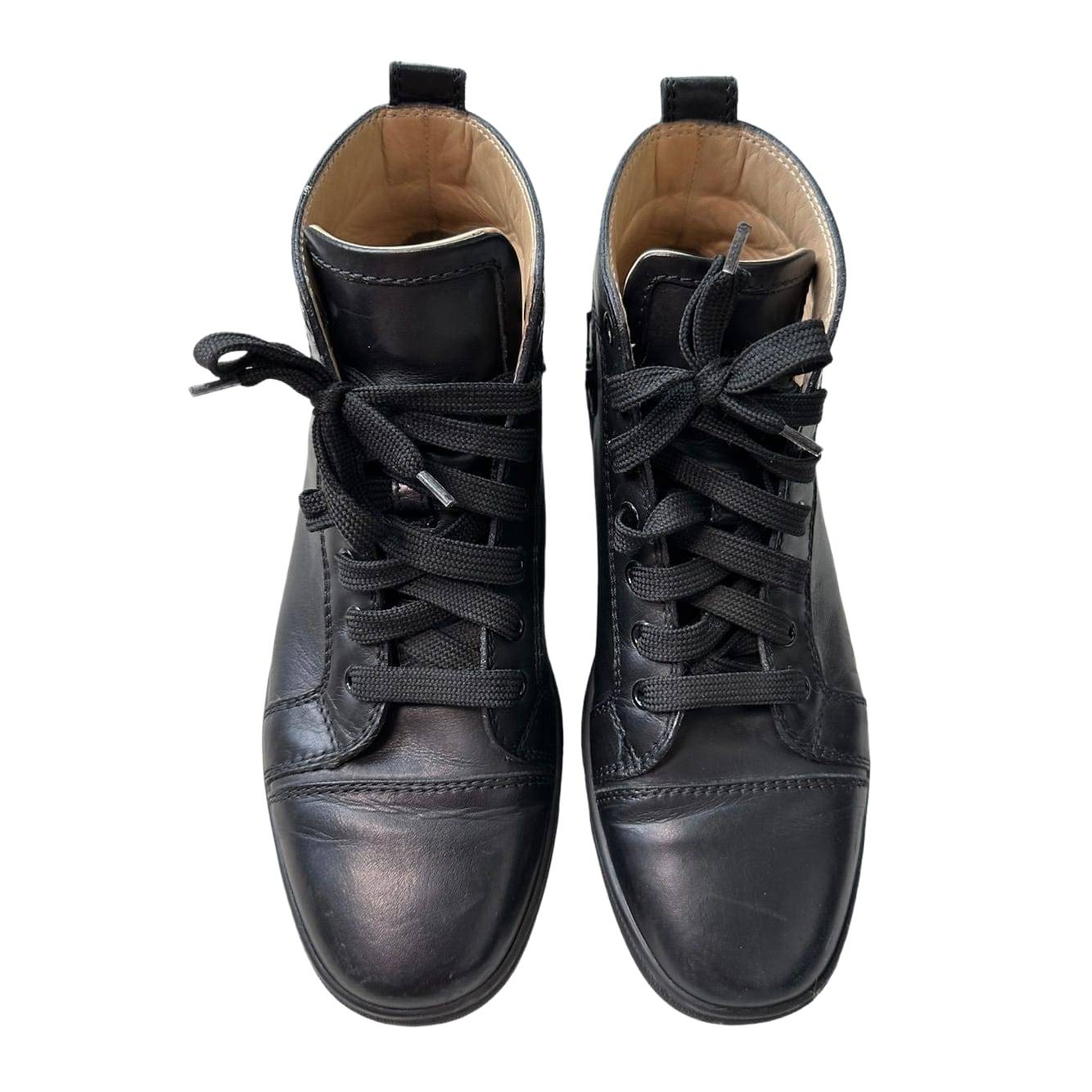 CHRISTIAN LOUBOUTIN Louis Flat Calf Black Sneakers