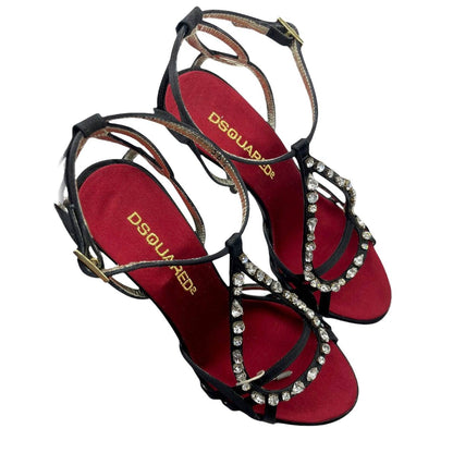 DSQUARED2 sandal satin heel