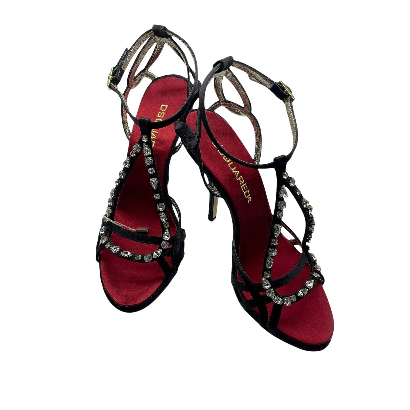 DSQUARED2 sandal satin heel