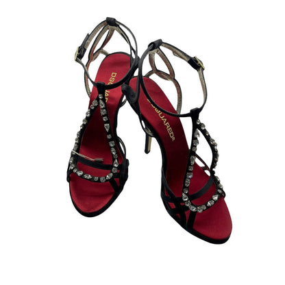 DSQUARED2 sandal satin heel