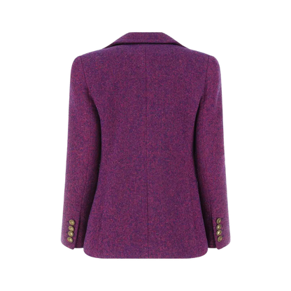 SAINT LAURENT Single-Breasted Tweed Jacket