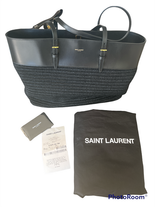 YVES SAINT LAURENT SHOPPING BOUCLE MEDIUM TOTE BAG