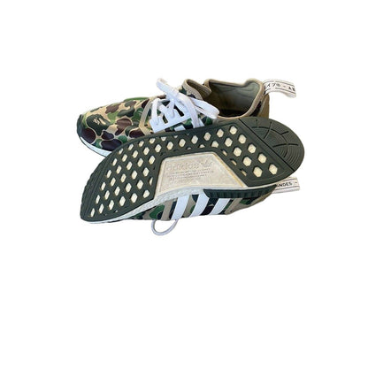 ADIDAS NMD R1 x A Bathing Ape Olive Camo Camouflage 2016 Men 10