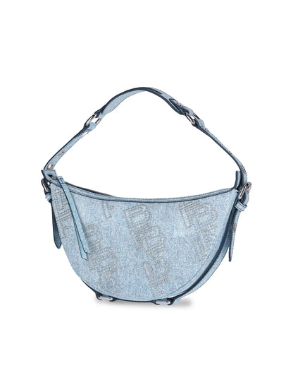 BY FAR Gib denim shoulder bag