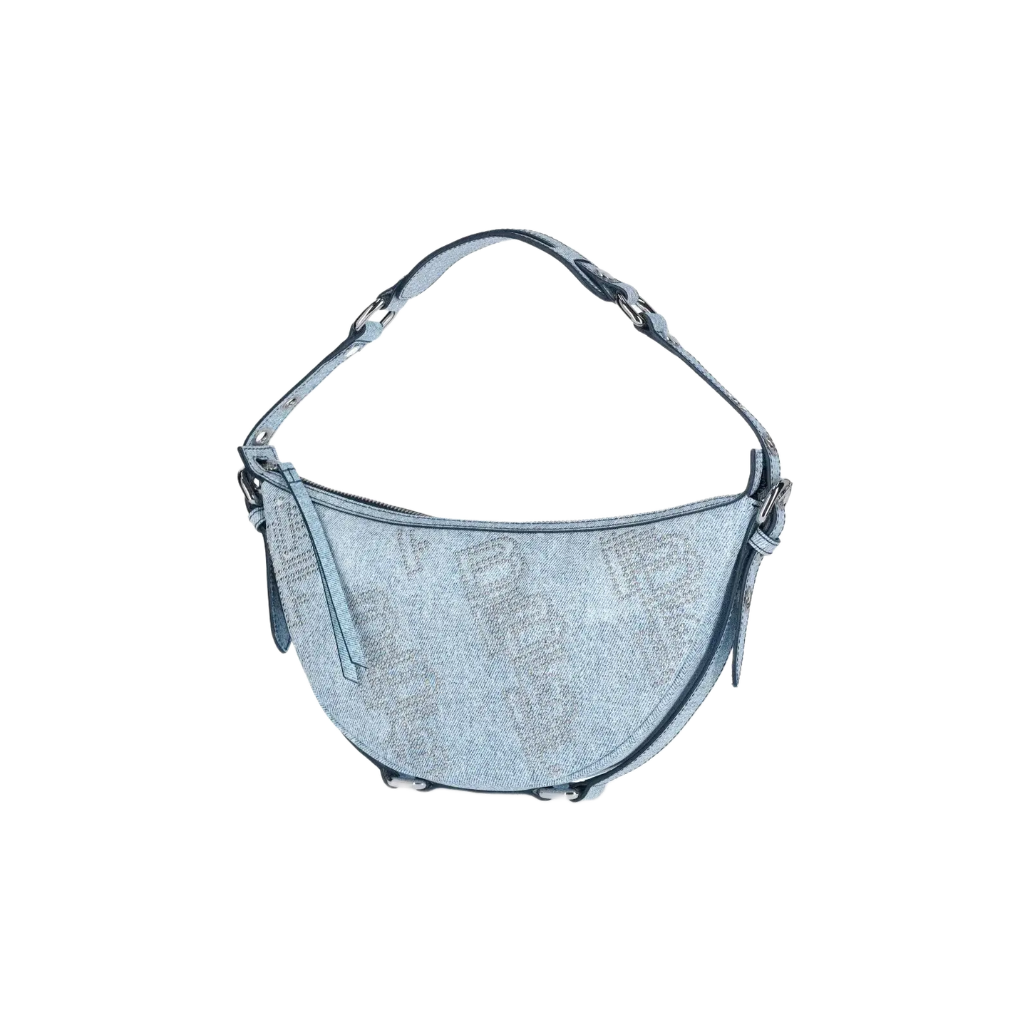BY FAR Gib denim shoulder bag