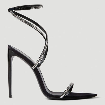 SAINT LAURENT Georgia Sandals In Black