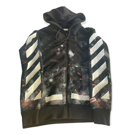 Off-white Galaxy Zipper Hoodie. Size M. Retail Price 1025$