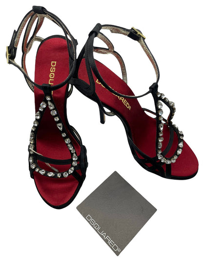 DSQUARED2 sandal satin heel