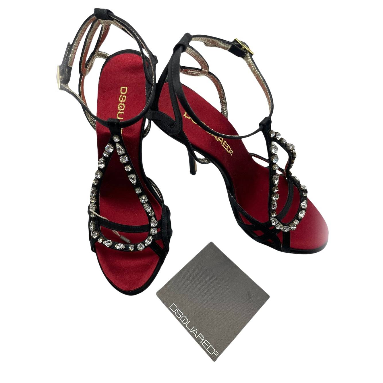 DSQUARED2 sandal satin heel
