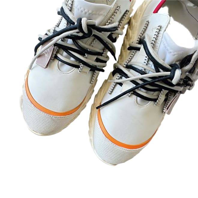 GIUSEPPE ZANOTTI White Leather Sneakers