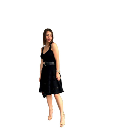 Maje Reading Pointelle A-Line Dress